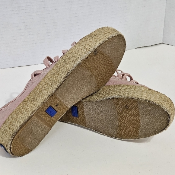 Keds Womens Pink Triple Kick Canvas Jute Sneaker - Picture 9 of 12